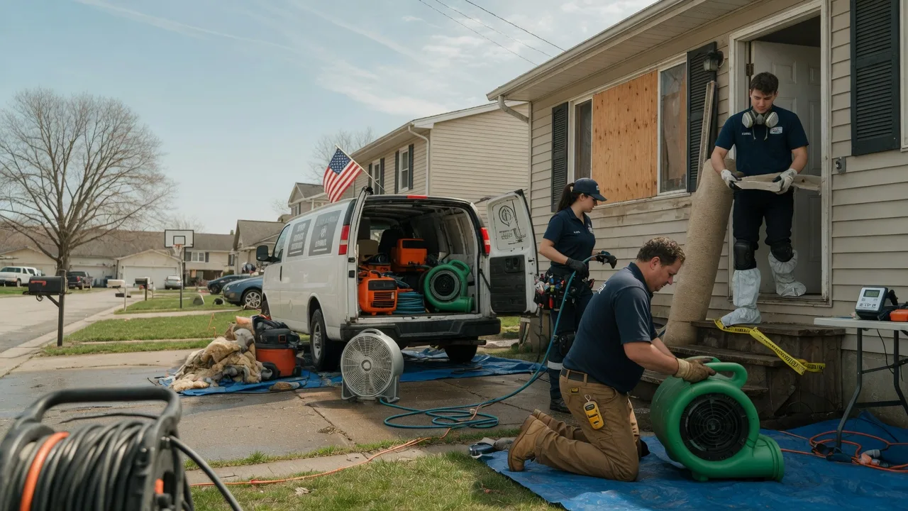 Water Damage Restoration in Oakwood, IL near me